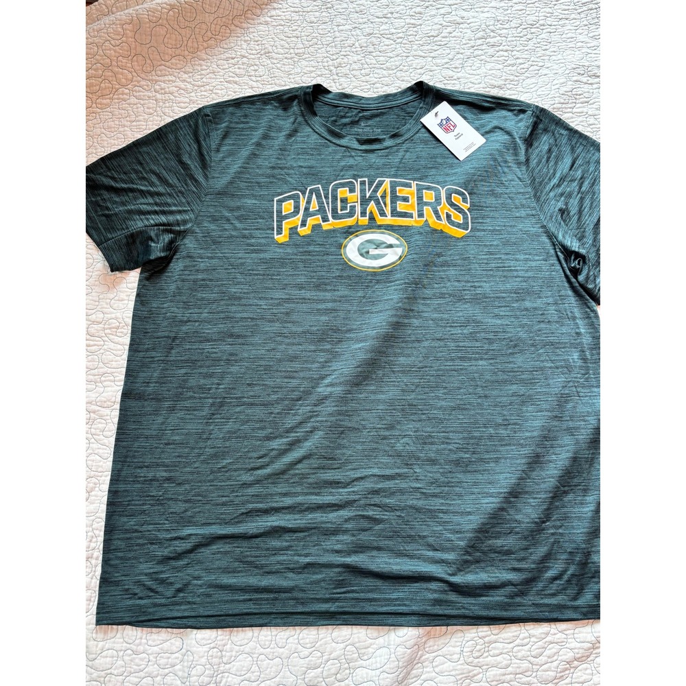 Nike Green Bay Packers Dri-FIT Space Dye Performance T-Shirt Mens Size 3XL